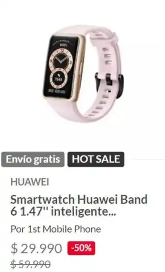 Linio Smartwatch Huawei Band 61.47" inteligente oferta
