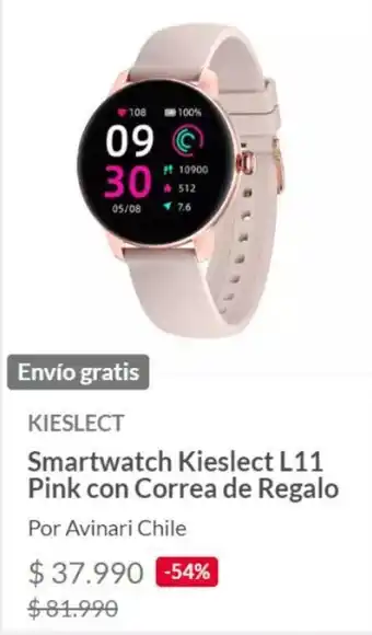Linio Smartwatch Kieslect L11 Pink con Correa de Regalo oferta