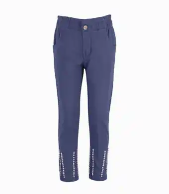 Limonada Pantalón paperbag niña algodón azul marino limonada oferta