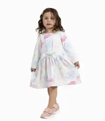 Limonada Vestido con nudo bebé niña algodón blanco 4 kids oferta