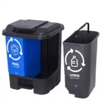 Linio Basureros de reciclaje 60l papel y otros desechos oferta