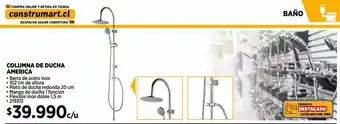 Construmart Columna de ducha americana oferta