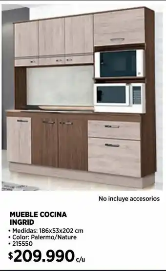 Construmart Mueble cocina ingrid- palermo oferta