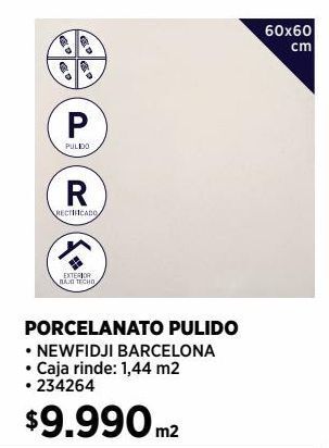 Construmart Porcelanato pulido oferta