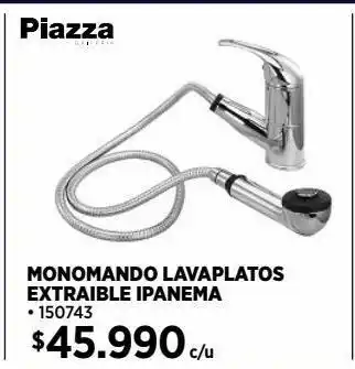 Construmart Monomando lavaplato extraible ipanema oferta