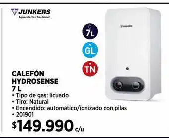 Construmart Calefón junkers 7l oferta