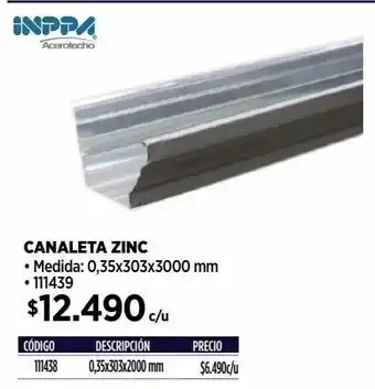 Construmart Canaleta oferta