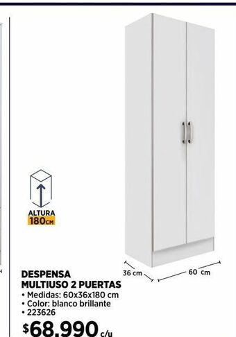 Construmart Despensa multiuso 2 puertas oferta