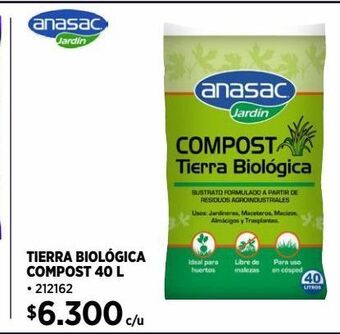 Construmart Tierra biológica compost 40l oferta