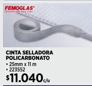 Construmart Cinta selladora policarbonato oferta