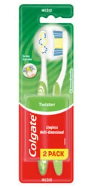 Salcobrand Cepillo de dientes twister medio 2 unidades oferta