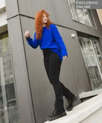 Tricot Pantalón mujer elasticado slim fit oferta
