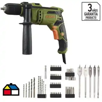 Falabella Kit taladro percutor eléctrico 13 mm 650w + 50 accesorios. oferta