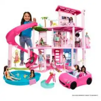 Linio Barbie nueva casa de los sueños 2023 360° 154 cm ancho 114 cm alto +75 accesorios con ascensor y piscinas oferta
