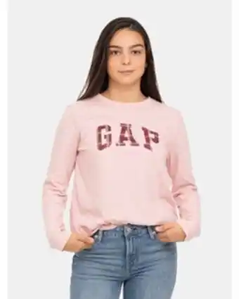 GAP Polera manga larga logo gap mujer oferta