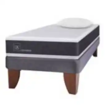 Linio Cama europea ortopedic 1.5 plazas base normal 105x200 cm + almohada oferta