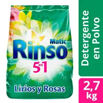 Santa Isabel Detergente polvo rinso lirios y rosas 2.7 kg oferta