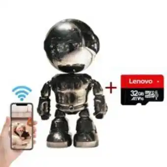 Linio Cámara de seguridad wifi 1080p con lenovo 32g card interior oferta
