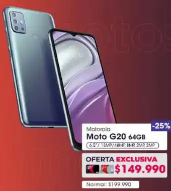 Abcdin Motorola Moto G20 64GB oferta