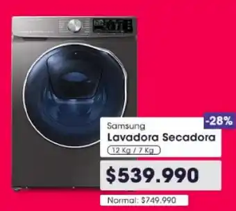 Abcdin Samsung Lavadora Secadora 12kg/7kg oferta