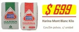 Supermercados Romanini Harina Mont Blanc Kilo oferta