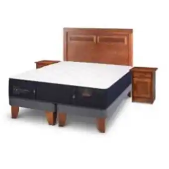 Linio Cama europea premium 2 plazas bd 150 x 200 cm + muebles milan oferta