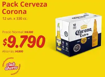 Pack Cerveza Corona 12 un x 330cc