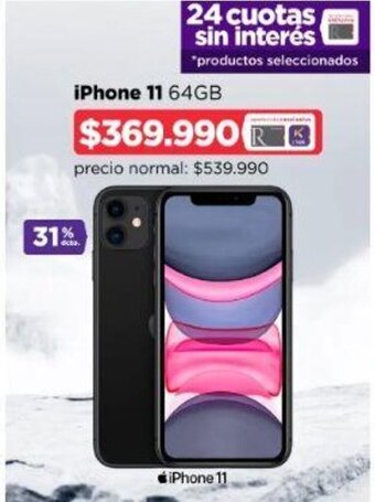 Ripley iPhone 11 64GB oferta