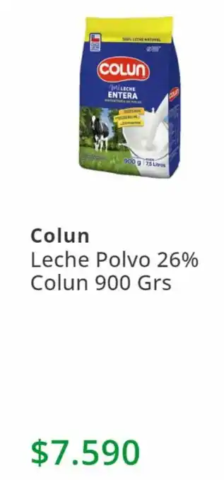 Colun Leche Polvo 26% Colun 900 Grs