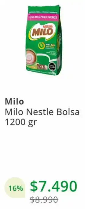 Milo Nestle Bolsa 1200 gr