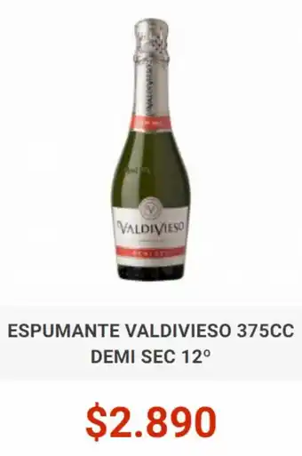 El Cielo ESPUMANTE VALDIVIESO 375CC DEMI SEC 12° oferta