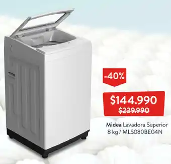 Lider Express Midea Lavadora Superior 8 kg/MLSO80BE04N oferta