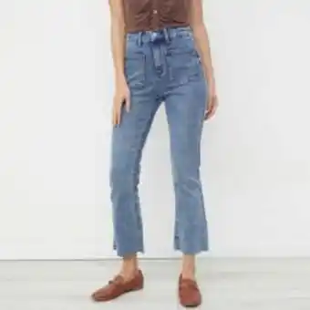 Linio Basement jeans flare tiro alto mujer oferta