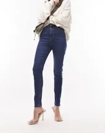 Topshop enhancing jamie jeans in mid blue