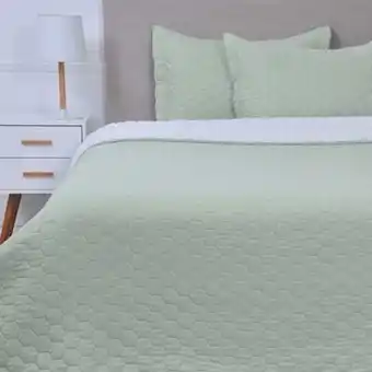 La Polar Quilt liso mashini king verde oferta