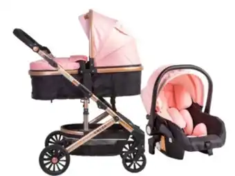 Falabella Coche trvel system omega de voyage 3 en1 pink oferta