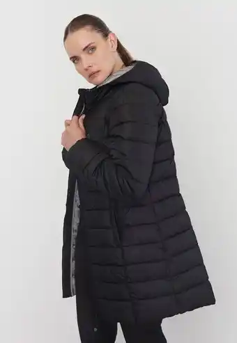 Corona Parka outdoor mujer larga negro oferta
