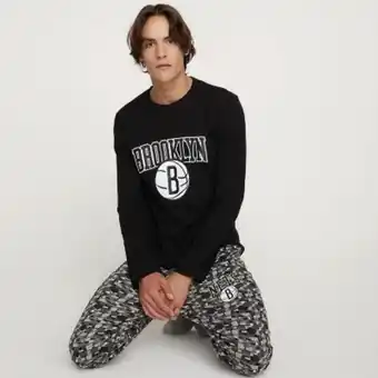 Falabella Nba pijama manga larga algodón hombre oferta