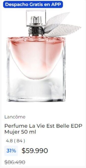 Paris Lancôme Perfume La Vie Est Belle EDP Mujer 50 ml oferta