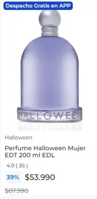 Paris Perfume Halloween Mujer EDT 200 ml EDL oferta