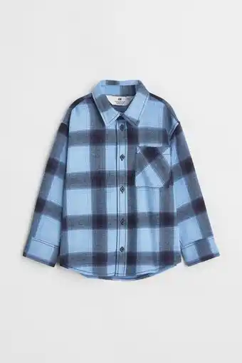 H&M Camisa en franela de algodón oferta