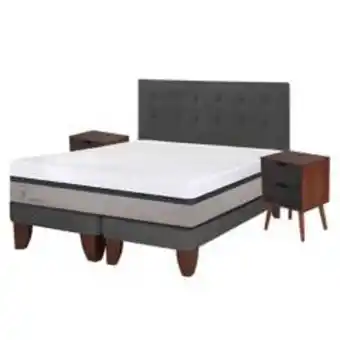 Linio Cama europea cic balance 2 plazas base dividida + muebles eufrates oferta