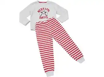 Pijama niño polar gris