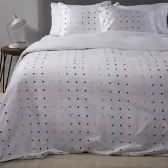 Falabella Funda de plumón dots algodón 220 hilos benetton cubre plumón oferta