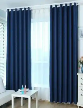 Falabella Set de cortinas blackout 2 paños color azul oferta
