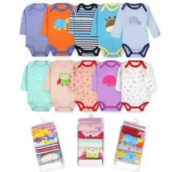 Falabella Body manga larga pack 5 - 100% algodón - bebé oferta