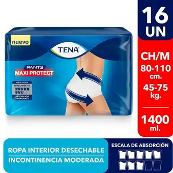 Santa Isabel Ropa interior desechable tena pants ch/m 16 un. oferta