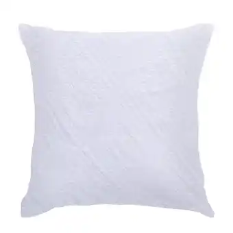 Fabrics Cojín quilt diamante 50x50cm blanco oferta