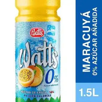 Super Bodega a Cuenta Néctar de maracuyá 0% azúcar añadida 1,5l watts oferta