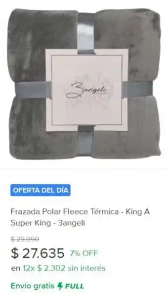 Frazada Polar Fleece Térmica - King A Super King - 3angeli